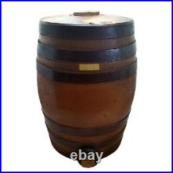 Antique Victorian Doulton & Co Lambeth Salt Glazed Stoneware Barrel, 13