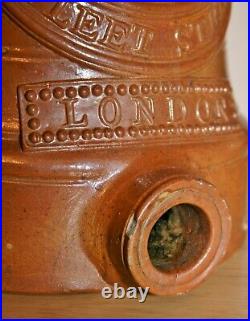 Antique Victorian Thomas Atkins, 62 Fleet St, London Stoneware Water Filter