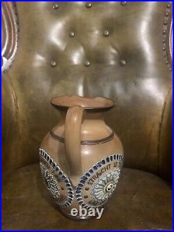 Antique royal doulton stoneware jug vase lambeth