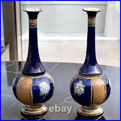 Arts & Crafts Lambeth Doulton Pair Of Vases