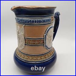 C1893 Chicago Exhibition Doulton Lambeth World's Columbian Exposition Jug