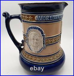 C1893 Chicago Exhibition Doulton Lambeth World's Columbian Exposition Jug