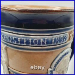 C1893 Chicago Exhibition Doulton Lambeth World's Columbian Exposition Jug