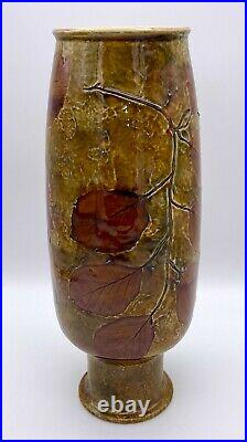 Doulton Autumn Leaves Foliage Ware Vase by Maud Bowden Circa 1925