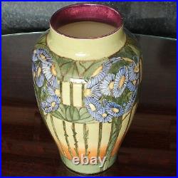 Doulton Lambeth Aesthetic Movement Faience Vase, 10, Margaret M Armstrong