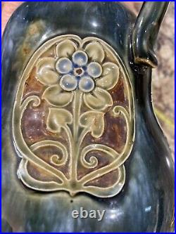 Doulton Lambeth Art Nouveau Art Pottery Handled Gourd Shaped Flask Royal Doulton