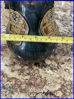 Doulton Lambeth Art Nouveau Art Pottery Handled Gourd Shaped Flask Royal Doulton