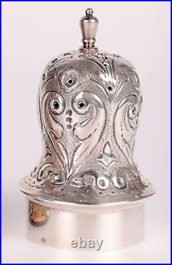 Doulton Lambeth Art Nouveau Silver Mounted Sugar Caster