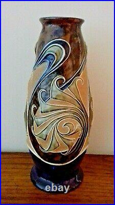 Doulton Lambeth Art Nouveau Stoneware Vase By Frank A Butler
