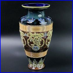 Doulton Lambeth Art Pottery Vase Of Large Proportions C. 1885