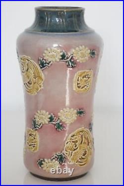 Doulton Lambeth Chinoiserie Vase Dragon & Phoenix Mary Aitken c. 1880