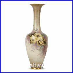 Doulton Lambeth Crown Faience Floral Painted Vase C. 1895