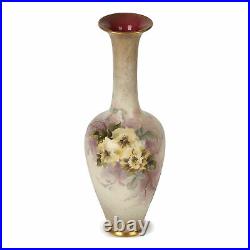 Doulton Lambeth Crown Faience Floral Painted Vase C. 1895