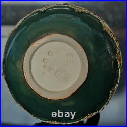 Doulton Lambeth ELIZA SIMMANCE applied decorated Urn Posy Vase, Early Mark