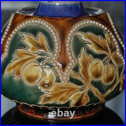 Doulton Lambeth Eliza Simmance Plum Design Posy Vase (11420)