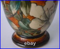 Doulton Lambeth Faience Lily Floral Decoration Vase Signed John Beard 1878