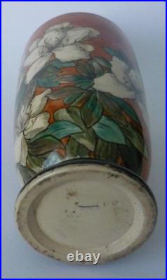 Doulton Lambeth Faience Lily Floral Decoration Vase Signed John Beard 1878