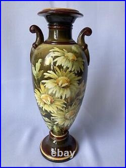 Doulton Lambeth, Faience Vase, By Kate Roger's, fantastic condition, c1880