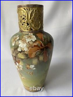Doulton Lambeth, Faience Vase, Florence Lewis & Edith Lupton Carrara Ware, c1880