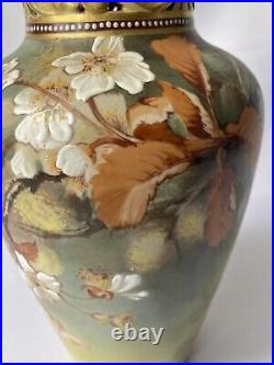 Doulton Lambeth, Faience Vase, Florence Lewis & Edith Lupton Carrara Ware, c1880