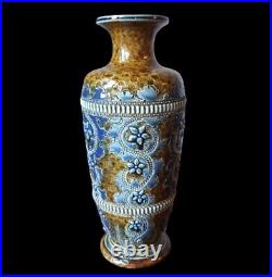 Doulton Lambeth George Tinworth Vase C1875 24cm Tall