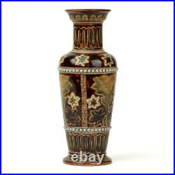 Doulton Lambeth Louisa Edwards Art Pottery Vase 1876