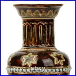 Doulton Lambeth Louisa Edwards Art Pottery Vase 1876