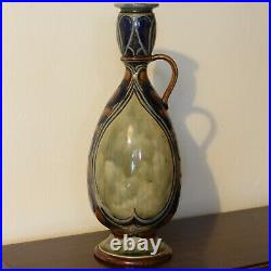 Doulton Lambeth MARK V MARSHALL handled 12.5 Vase with glazed decoration 1906