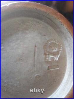 Doulton Lambeth Pot Bellied Jug. 22cm. Bas Relief. 1880. Glazed. Stamp HW. AS