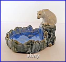 Doulton Lambeth Rare Polar Bear Large Bibelot By Harry Simeone