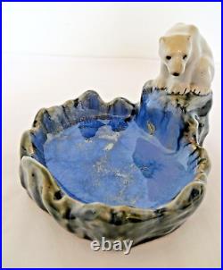 Doulton Lambeth Rare Polar Bear Large Bibelot By Harry Simeone