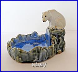 Doulton Lambeth Rare Polar Bear Large Bibelot By Harry Simeone