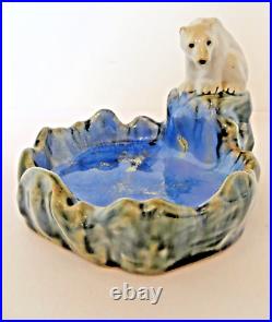 Doulton Lambeth Rare Polar Bear Large Bibelot By Harry Simeone