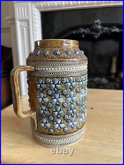 Doulton Lambeth Stoneware Art Pottery Jug 1877