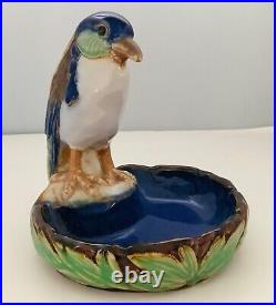 Doulton Lambeth Stoneware Bibelot Kingfisher Dish Harry Simeone Blue Green HTF