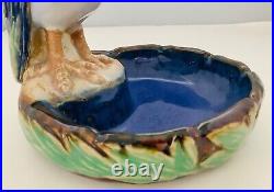 Doulton Lambeth Stoneware Bibelot Kingfisher Dish Harry Simeone Blue Green HTF