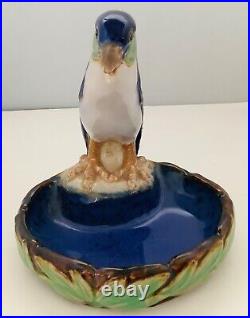 Doulton Lambeth Stoneware Bibelot Kingfisher Dish Harry Simeone Blue Green HTF