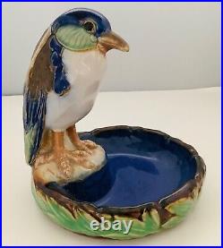 Doulton Lambeth Stoneware Bibelot Kingfisher Dish Harry Simeone Blue Green HTF