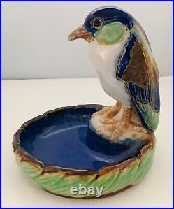 Doulton Lambeth Stoneware Bibelot Kingfisher Dish Harry Simeone Blue Green HTF