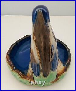 Doulton Lambeth Stoneware Bibelot Kingfisher Dish Harry Simeone Blue Green HTF