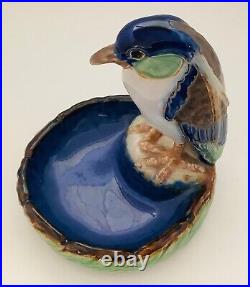 Doulton Lambeth Stoneware Bibelot Kingfisher Dish Harry Simeone Blue Green HTF