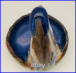 Doulton Lambeth Stoneware Bibelot Kingfisher Dish Harry Simeone Blue Green HTF