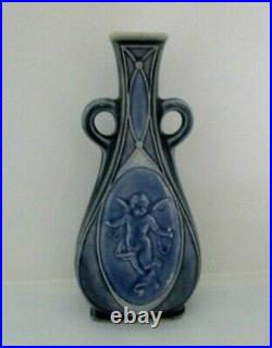 Doulton Lambeth Twin Handled Vase Cherubs Leslie Harradine Perfect