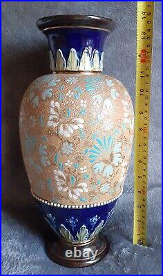 Doulton Lambeth Vase Slaters Patent Chine Ware Emily Partington c. 1895