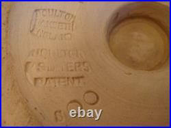 Doulton Lambeth Vases very large Pair antique stoneware pottery by E Partington