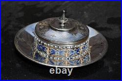Doulton Lambeth butter dish dated 1879 perfect condition