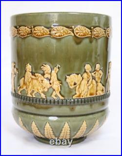 Doulton Lambeth c. 1882 Stoneware Pottery Storyteller Vase