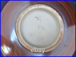 Doulton Lambeth salt glazed stoneware dish by Agnete Hoy, 1952-1956