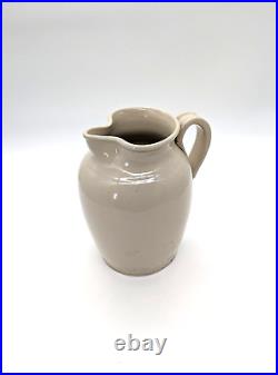 Doulton Lambethware Cream Stoneware Jug Antique 19thC 11 in (28cm) Tall 4kg