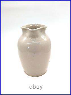 Doulton Lambethware Cream Stoneware Jug Antique 19thC 11 in (28cm) Tall 4kg